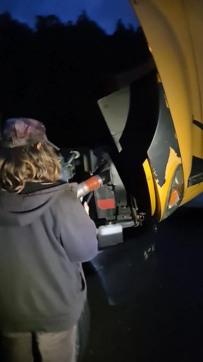 My friends Barbara and Jason were broken down about 50 miles south of me. The part they needed was sent to Fortuna CA so I picked it up from Napa and delivered it and some essentials to them. It took Jason about 15 minutes to change out the pulley and now they're good to go! Woohoo!! #magicbus #skoolielife #nomadlife #nomadhippychick #teamwork | Jenifer Runnion