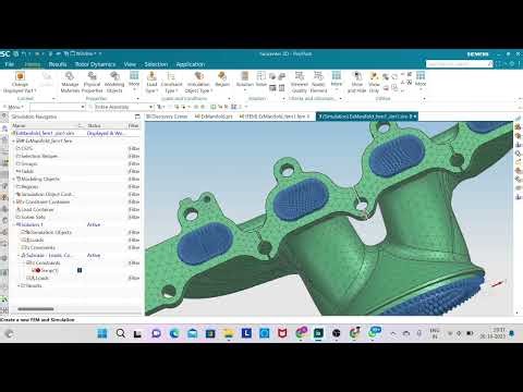 Part 1 Thermo- Mechanical Analysis under Fix known temp loading in Thermal solut in NX/ Simcenter 3D