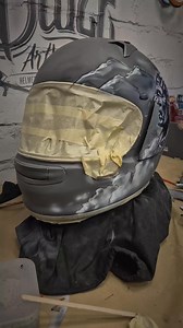 Work in Progress , Arai Helmet designed to match Indian Motorcycle ... #helmetart #helmet #araihelmet #indianmotorcycle #customhelmet #design | Blaze ArtWorks Custompaint