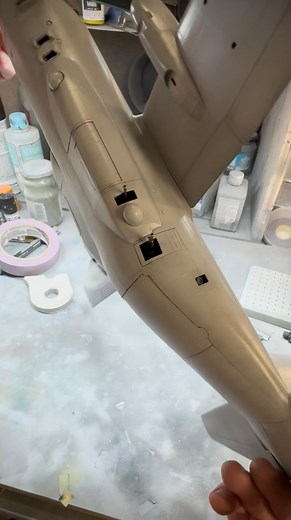 4.2K views · 1.2K reactions | work in progress Italeri’s 1/72 AC130h ‘Spectre’. A tough build where nothing really fits, it’s coming along well now though! The walkway markings are provided as decals, but they are a pain to apply so I went with the mask and spray option. I ended up using a crazy amount of tape but the end result was worth it! #scalemodels #plasticmodels #modelaircraft #ac130 | Gluepaintandplastic | Facebook