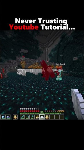 Never trusting youtube Tutorials Again...#minecraft