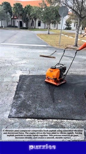 Perfect Asphalt Compaction with a Vibratory Plate😯