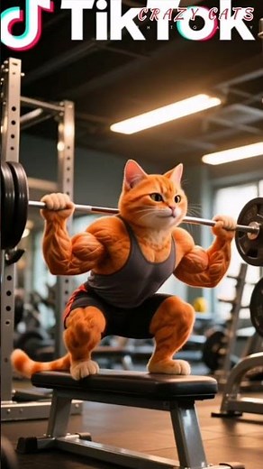 Funny Gym Cat Transformation 🐱💪 | Hilarious Workout Moments