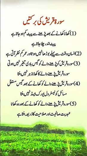 سورۃ القریش کی برکتیں|Quran #ytshorts #quran #short