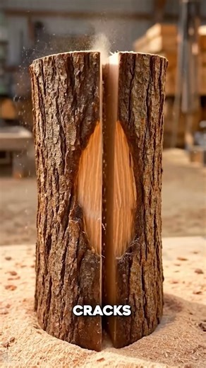 This Spinning Screw Splits Logs in Seconds