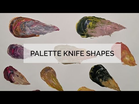 Painting Colorful Shapes with Palette Knife: Pattern Design Process | Raw Studio Art