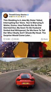 This Wedding Is A Joke My Sister Yelled, Interrupting Our Vows. You're Marrying A Waiter, Emma. How Pathetic But As She Stormed Out, My Soon-To-Be Hus... #foryou #fyp #reels #viral #redditstorytime #redditposts #storytime #redditstories #reddit #askreddit #paranormal #redditparanormal #nosleep | Scary Vest