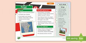 KS1 Kenya Fact File