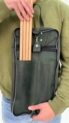 𝑴𝑮 𝑳𝒆𝒂𝒕𝒉𝒆𝒓 𝑾𝒐𝒓𝒌 | 🥁 Drumstick Bag & Key Holder Genuine leather drumstick bag with two compartments and a built-in drum key holder. #drumgear #drummer... | Instagram