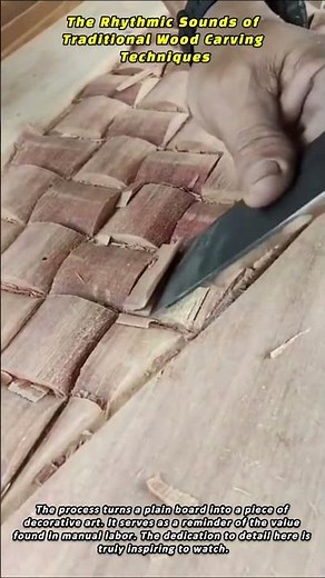 The Rhythmic Sounds of Traditional Wood Carving Techniques