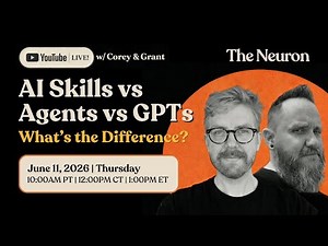 AI Skills vs Agents vs GPTs: Which One Do I Use?