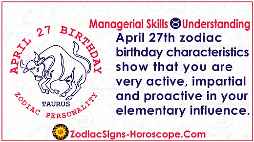 April 27 Zodiac (Taurus) Horoscope Birthday Personality and Lucky Things