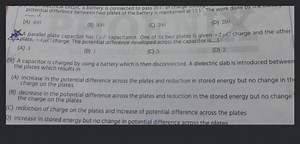 potential difference between two plates of the battery is maint... | Filo