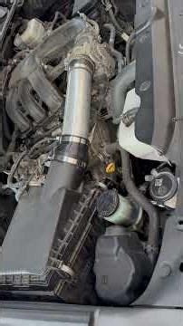 4runner straight flow intake with stock box and k&n filter cold air #4runner #toyota4runner