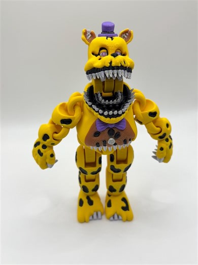 Nightmare Fredbear - Five Nights at Freddy’s 2 Movie - FNAF 4 - Adjustable Mouth - Nightmare Sensory Display Figure FNAF - Etsy