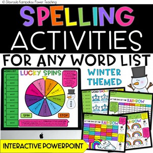 Editable Spelling Activities | Word Work for Any Word List Templates