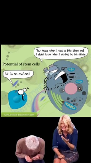 GCSE STUDENTS — can YOU explain this joke? 🧬😅 Stem cells are “confused” because they haven’t specialised yet — they’ve got the potential to become different types of cells (they can differentiate). Your turn 👇 1. What does differentiate mean? 2. Name one cell type a stem cell could turn into. 3. Where are stem cells found in humans? Comment your answers below ⬇️ Want a one-page stem cells cheat sheet? Comment YES PLEASE and I’ll send it over. — Binny | Tutor 2 Succeed 🔬 | Tutor 2 Succeed