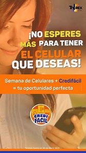 176 reactions · 16 comments | ¡No dejes pasar la Semana del Celular en Triplex! Del 7 al 12 de abril, disfruta de descuentos desde el 10% en todas nuestras sucursales. Además, con CrediFácil, puedes llevarte tu nuevo smartphone en cuotas de 9 o 12 meses, y lo mejor: ¡Triplex paga tu primera cuota! Consulta los requisitos para CrediFácil aquí: triplex.com.bo. ¡Te esperamos! | Triplex | Facebook