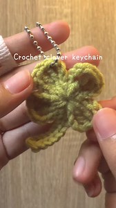 10K views · 77 reactions | Let’s crochet clover keychain #crochetpattern | Diy Concept | Facebook