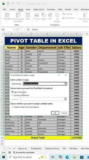 Pivot Table in Excel | Beginner to Advanced Tutorial (Step-by-Step)