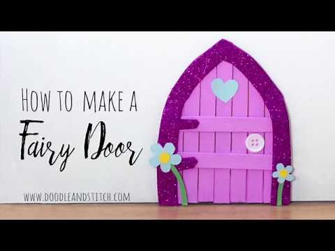 How to Make a Fairy Door DIY Craft out of Lolly Sticks