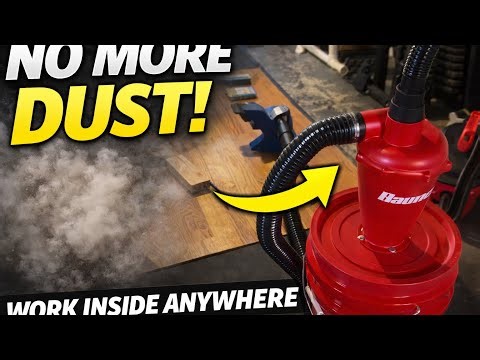How I Work Indoors Without Making Dust (Cyclone Separator Setup)