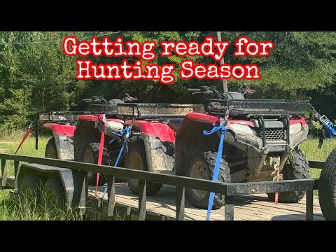 Family Four-Wheeler Ride! Checking out our hunting fields and camp to get ready for Hunting Season!