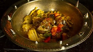 404K views · 3.6K reactions | Poutine, the ultimate fat ass food. Roasted Garlic Gravy, Vegan Cheese Sauce, Seitan, Carmelized Onions, and Bell Peppers. Destroy all Poutine Tradition with Waffle Fries! | Vegan Black Metal Chef | Facebook