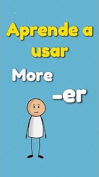 ✅ Learn to use the English comparatives "More" and "-er" (explained with examples)