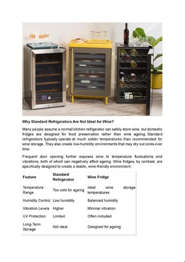 How Wine Fridges Improve Wine Ageing and Preservation