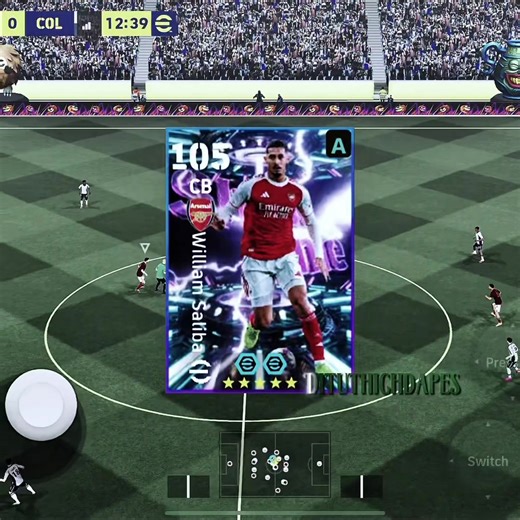 New Saliba 🥶 ##football #pes #efootball #efootballmobile #fyp | efootball