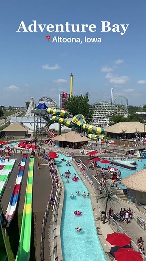 Adventure Bay is our very own Waterpark! 💦 Beat the Heat & have the perfect day here at the bay! 🌊😎 #waterpark #adventureland #iowa #fyp