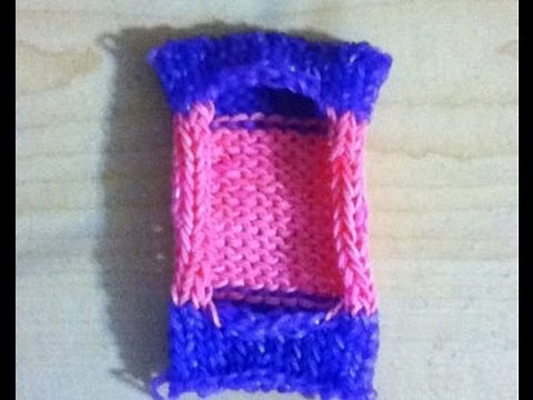 how to make a rainbow loom ipod case easy