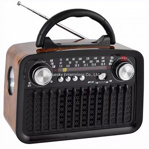[Hot Item] OEM Wireless Bluetooth Speaker Portable FM Am Sw Radio with LED Torch