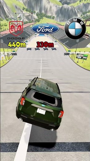 Dodge Durango vs Ford Explorer vs BMW X7 – Who Wins the SUV Test? 🚀 #cars #shorts #beamng