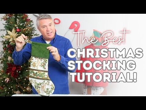 How to Sew a Christmas Stocking! EASY beginner project!