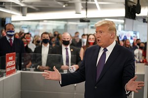 238K views · 102 shares | President Trump visited Republican campaign headquarters on Tuesday, while his campaign set up two "war rooms" at the White House complex to monitor #election2020 results. https://nyti.ms/3elXf7Y | The New York Times | Facebook