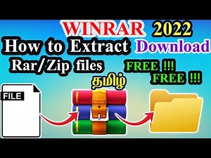 How to download winrar for pc in tamil || How to extract rar or zip file for pc in tamil 2022 ||#rar
