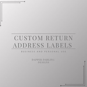 Custom Return Address Labels | Personalized Business & Home - Etsy