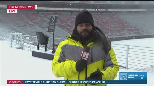 Icy conditions in Athens-Clarke County