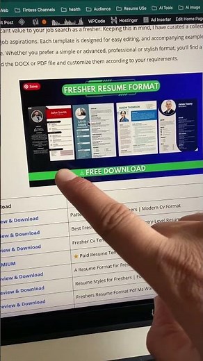 70 Free Fresher Resume Formats