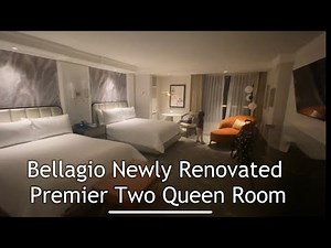 Bellagio newly renovated premier two queen bed room tour review