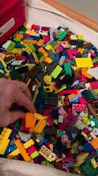 Lego sorting of clean bricks, first run to break down the bulk for resale #lego #legofan #legolife