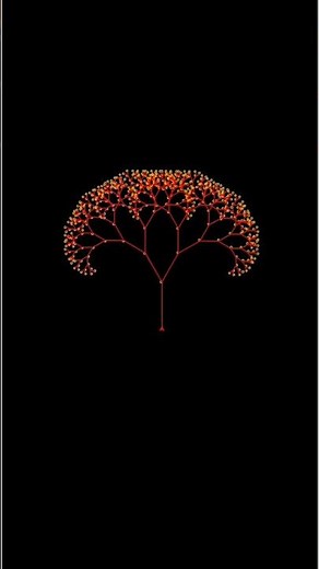 Amazing tree animation python|python full animation course #pythonturtle #python#animation #ytshorts