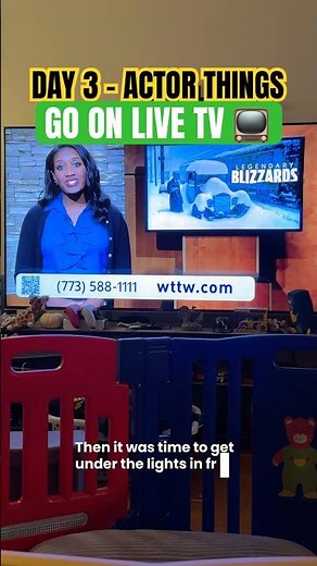 Day 3 | Go on live TV! 📺 #wttw #pbs #performer #chicago