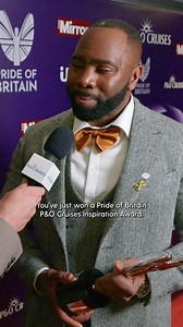 Jeff Brazier meets Javeno McLean, winner of the Pride of Britain P&O Cruises Inspiration Award. | P&O Cruises