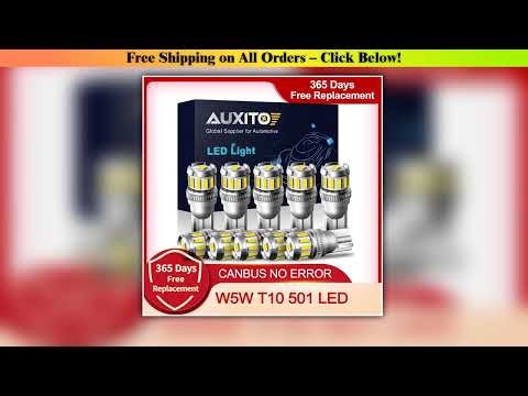 10pcs T10 LED W5W Canbus 194 168 Auto Wedge Clearance Lamp 6500K White No Error Led Bulb for BMW Me