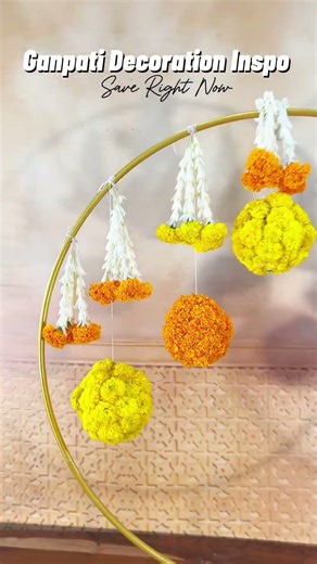 Easy Ganpati Decor | Circle Backdrop Stand Setup #ganpatibappamorya