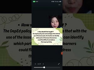 LESSON 9 DEPED GUIDELINES ON LESSON PLANNING