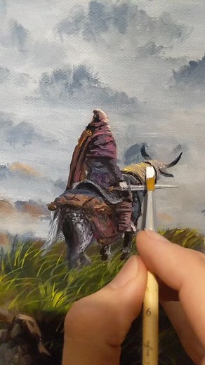 Fantasy Landscape Painting Process by Talented Artist
